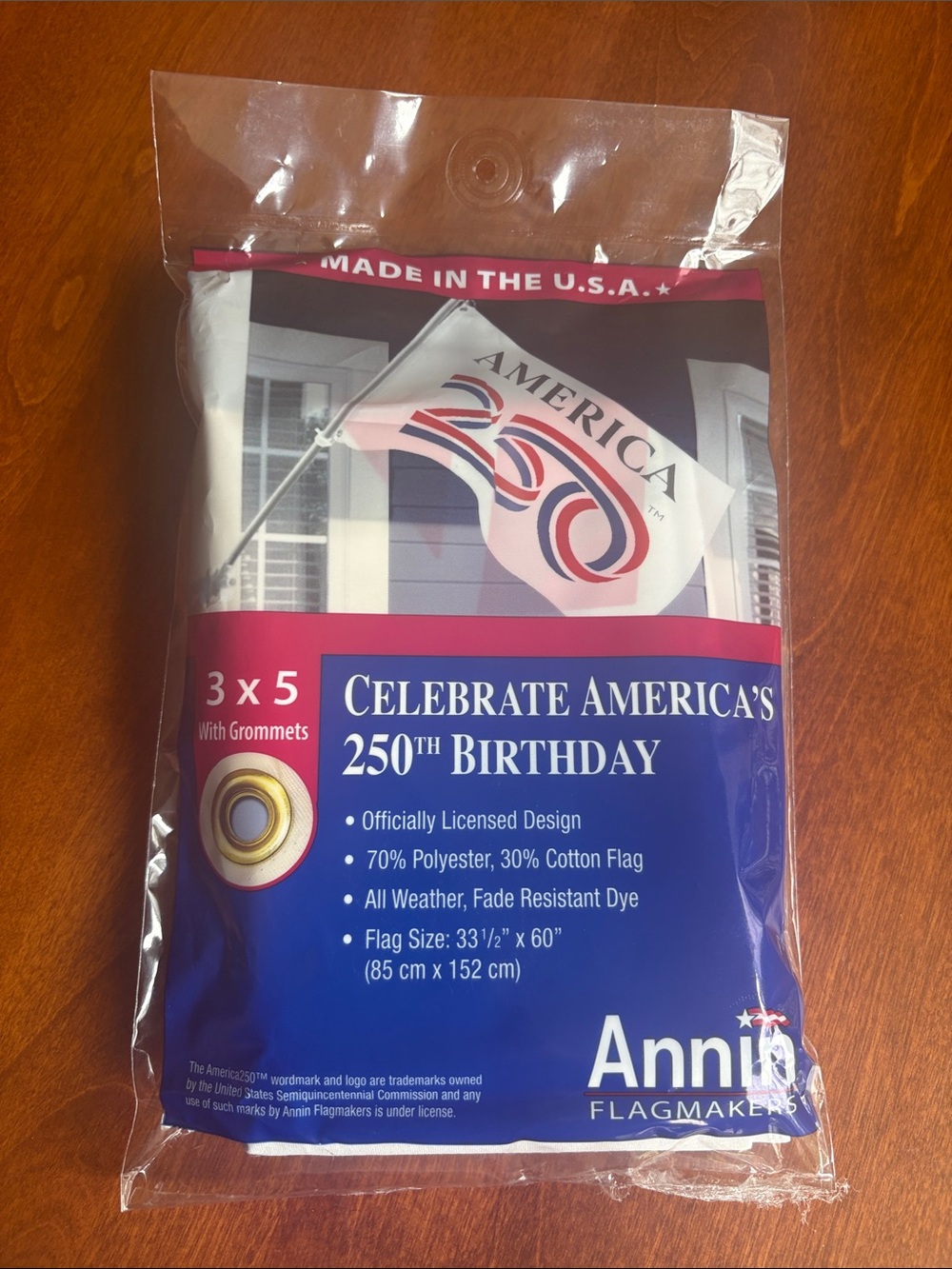 Annin 3x5 Celebrate America's 250th Birthday Flag
